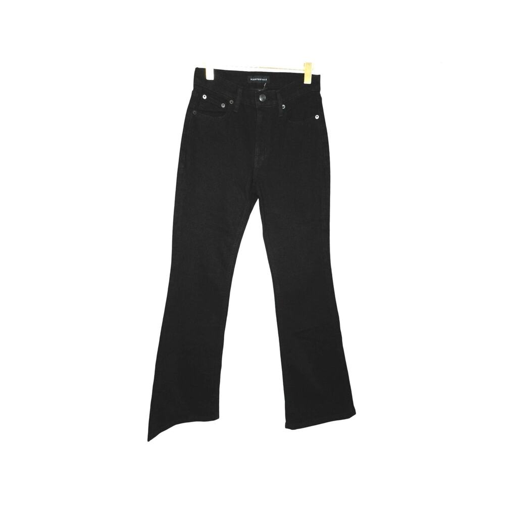 Aeropostale Black High Rise Flare Jeans Stretch Y2K Indie Sleaze Size 4R